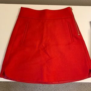 Red skirt